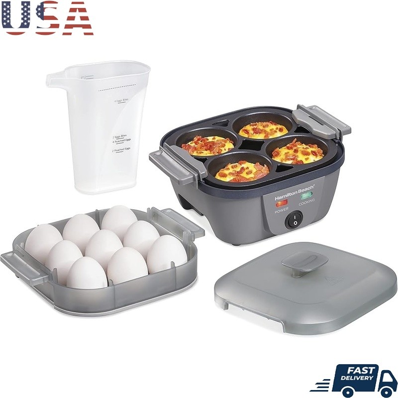 Egg Cooker Make Egg Bites Poached Hard Boiled Omelets Scrambled Eggs Easy Clean