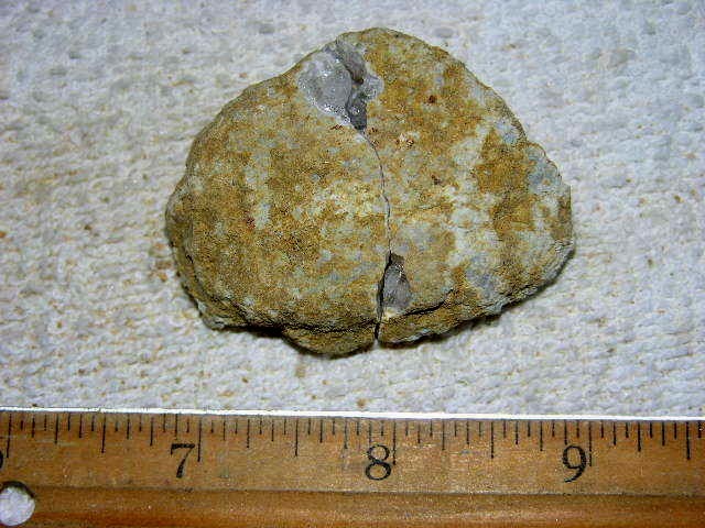 Geode pair opened with crystal centers 2 inch G52