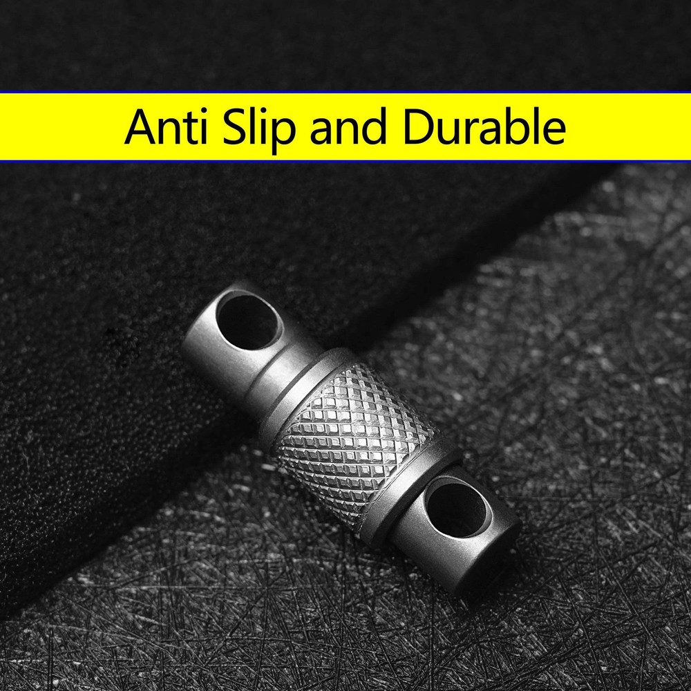 Titanium Alloy Keychain Double Headed Quick Pull Buckle Removable Portable Outdo