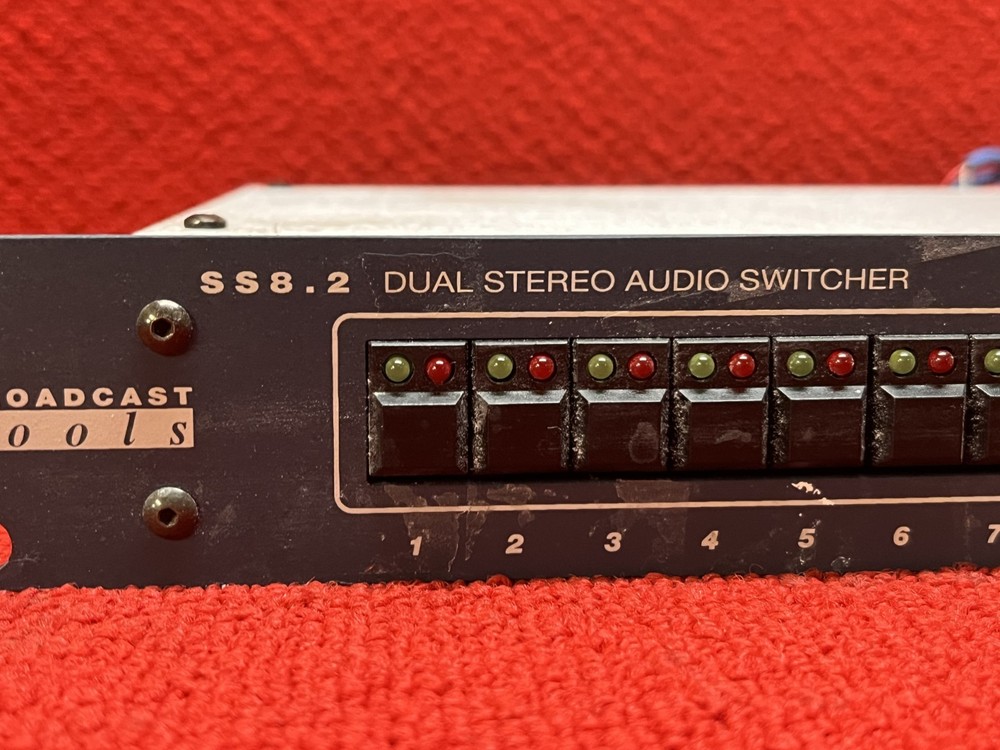 Used Broadcast Tools SS8.2 Dual Stereo Audio Switcher Untested Good Condition