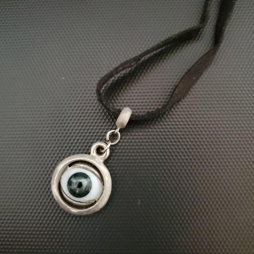 hide eyeball necklace