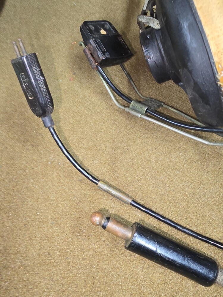 WWII USAAF Pilot Radio Headset with Microphone