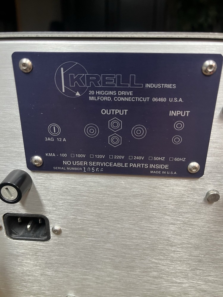 Krell Amplifier / Mono Amplifier KMA 100MKII Pair TESTED!