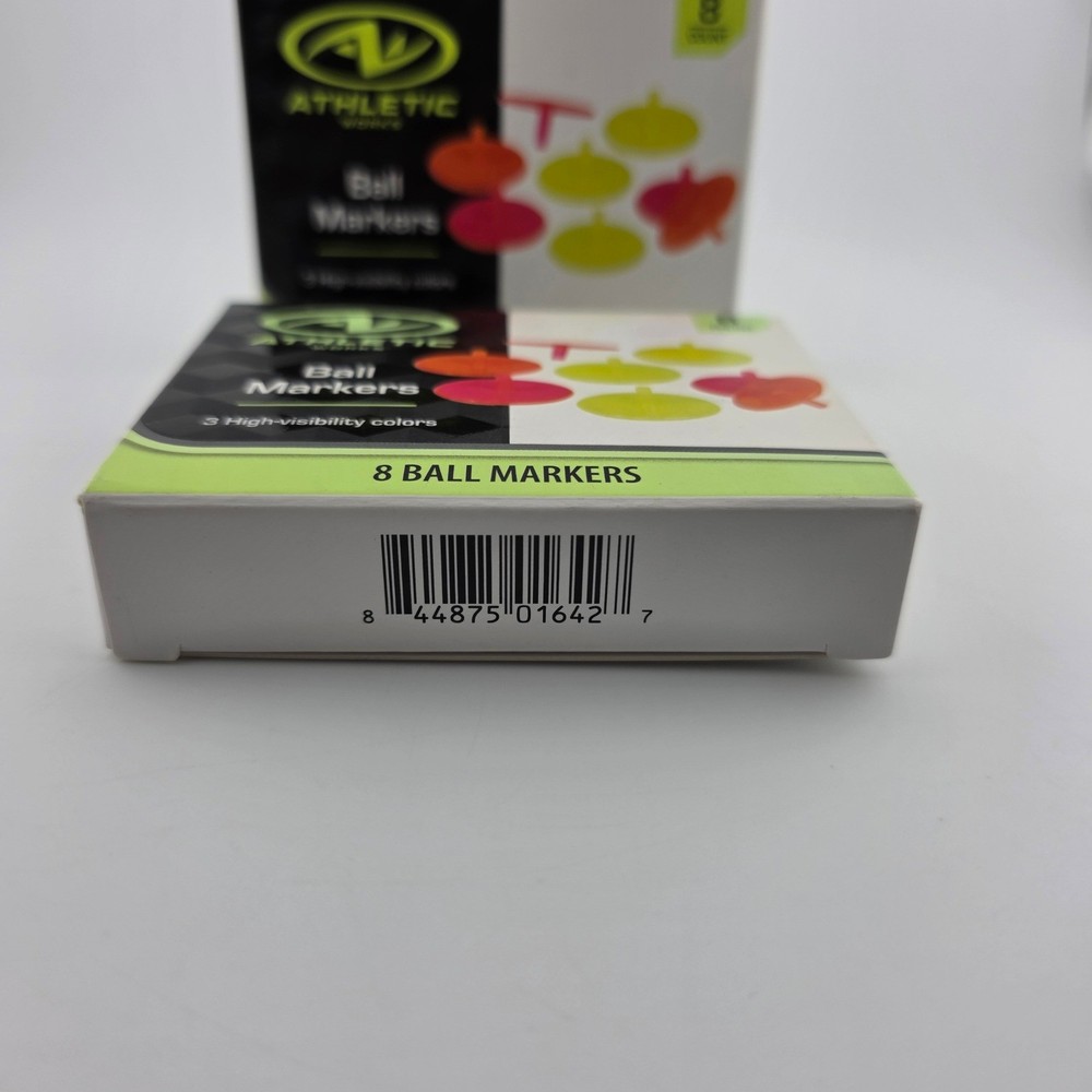 Athletic Works High Visibility Golf Ball Markers Bundle 2 Packs