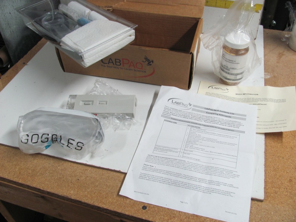 Hands-On Labs Labpaq  BK-E - Comparing Arthropods