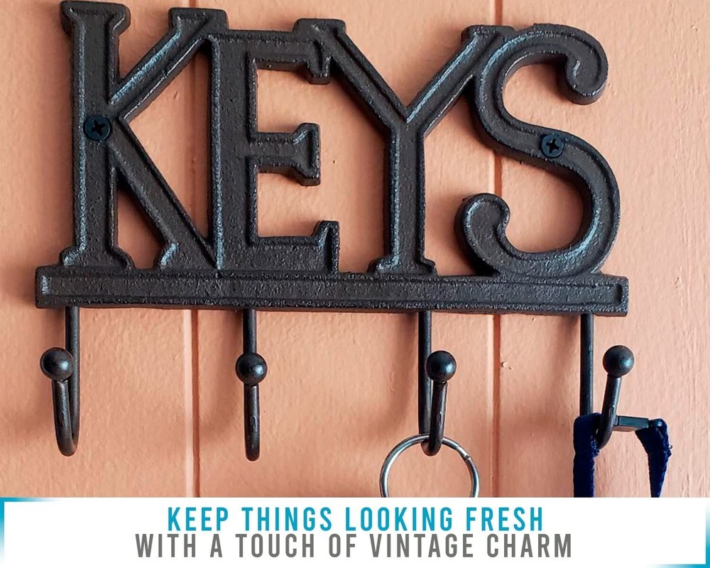 Comfify Key Holder for Wall “Keys Decorative Farmhouse Rustic Wall Mounted-B8