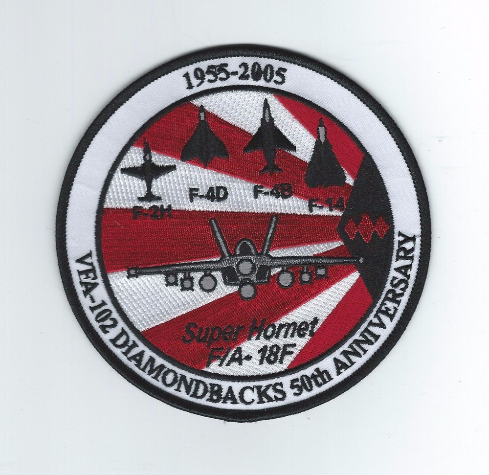 VFA-102 DIAMONDBACKS "50th ANNIVERSARY 1955-2005" patch