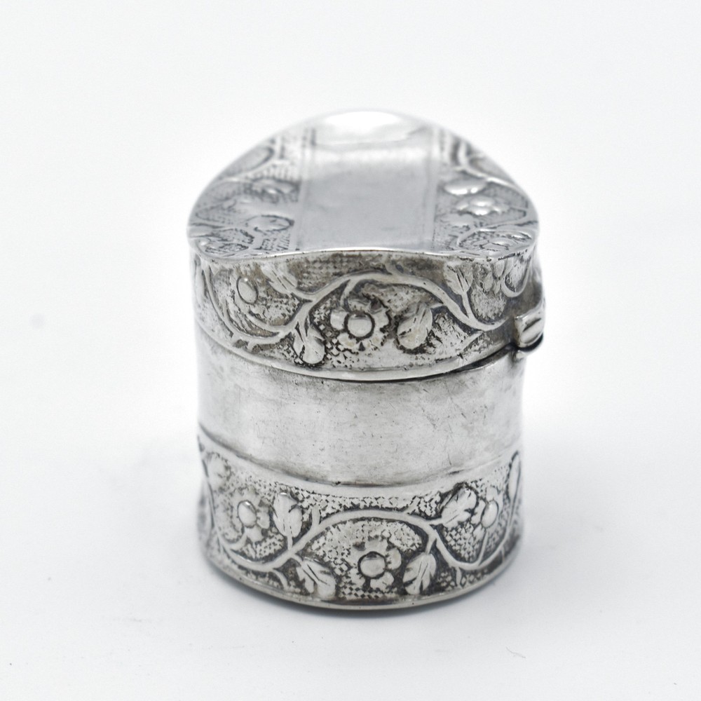 Antique Dutch Solid Silver Peppermint Box 19th Century Circa 1880