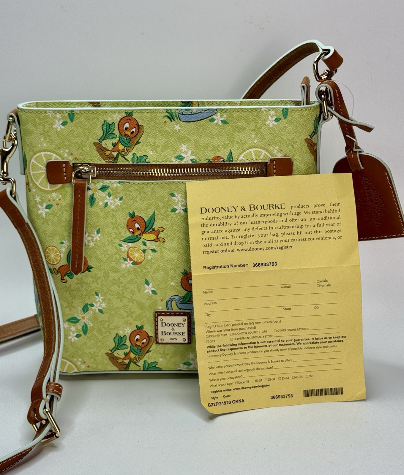 Disney DOONEY & BOURKE Flower Garden Festival 2022 Shoulder Crossbody Bag NEW