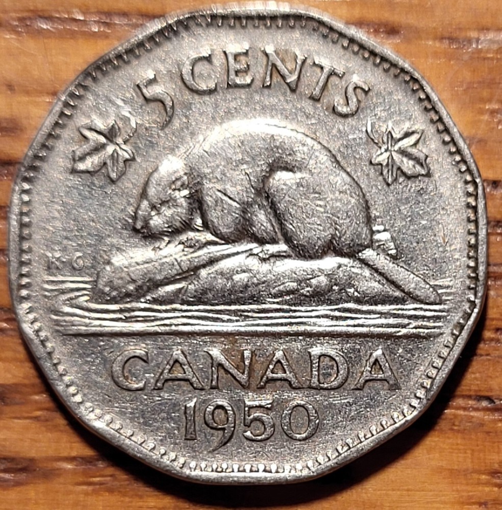 1950  Canada 5 Cent   Coin   N249
