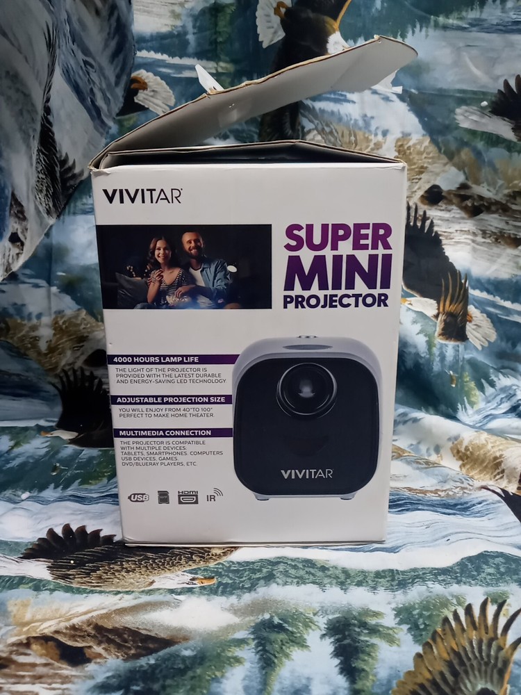VIVITAR SUPER MINI PORTABLE PROJECTOR 1080P