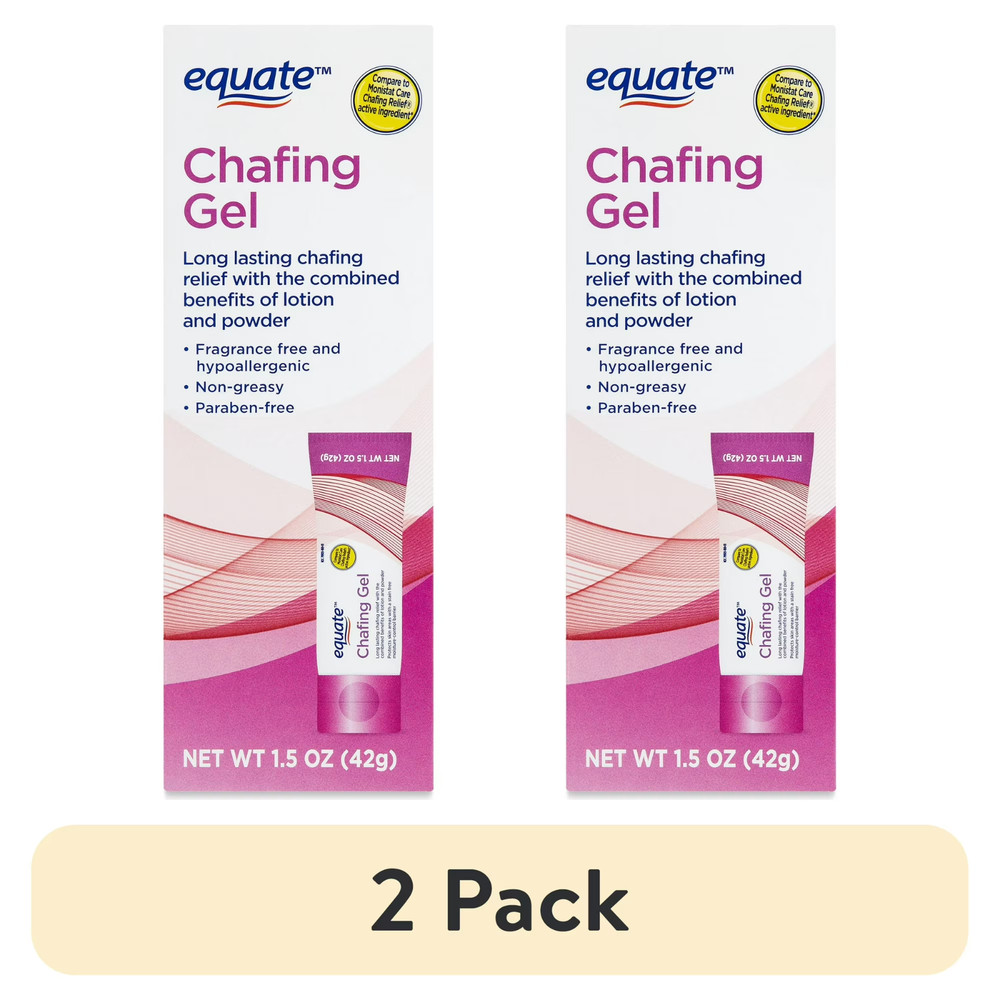(2 pack) Equate Chafing Gel, 1.5 oz
