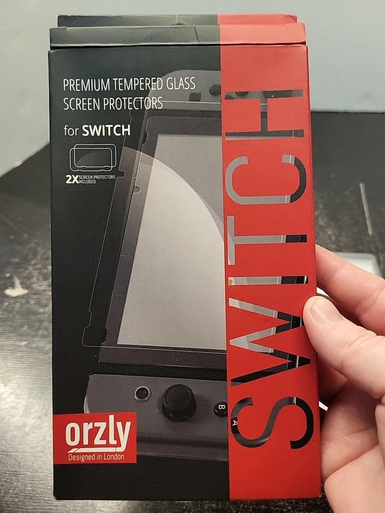 Orzly Premium Tempered Screen Protector 2pc For Nintendo Switch