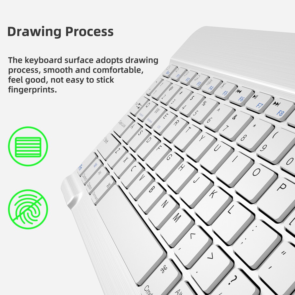 Slim Mini Wireless Keyboard Bluetooth/ Mouse For PC Laptop Mac iOS iPhone Tablet