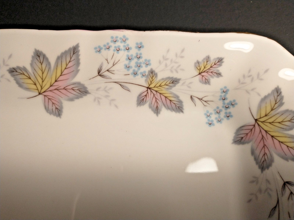 Paragon Enchantment Bone China rectangular tray 11.625" long