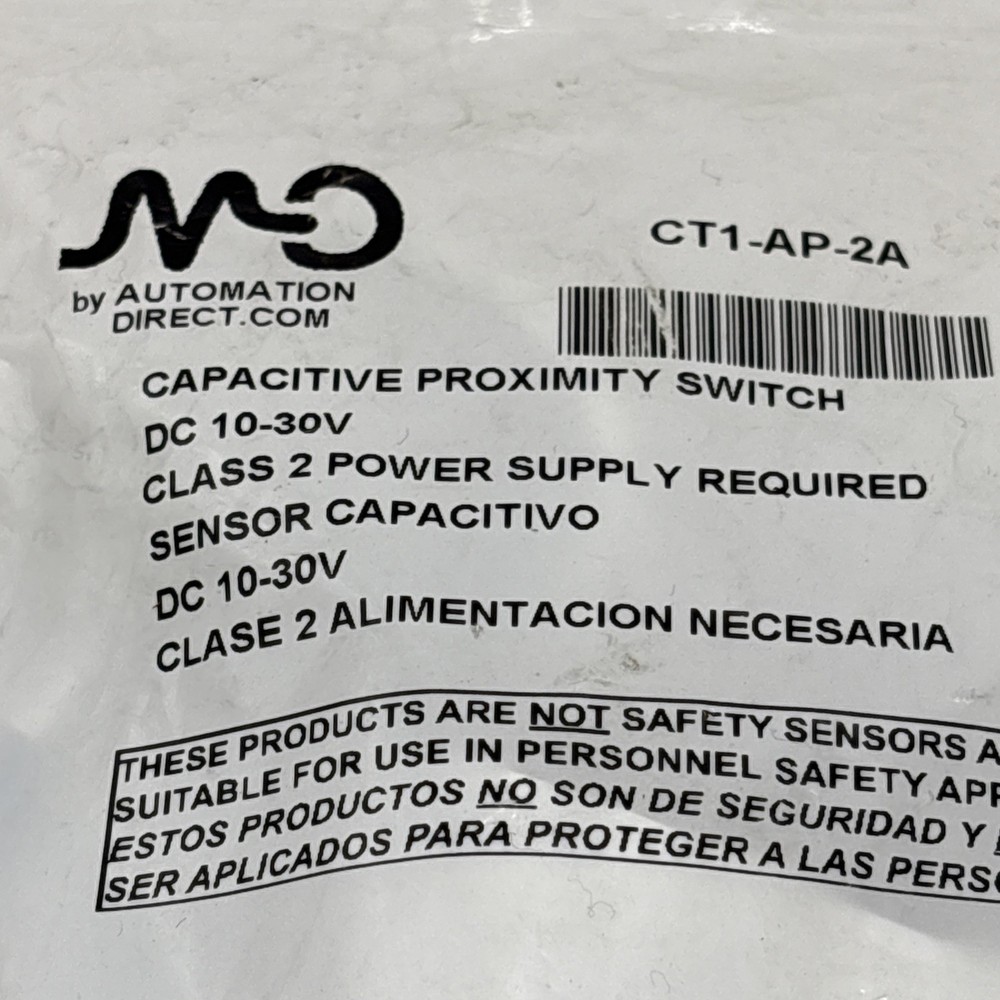 MD Micro Detectors CT1-AP-1A Capacitive Proximity Switch
