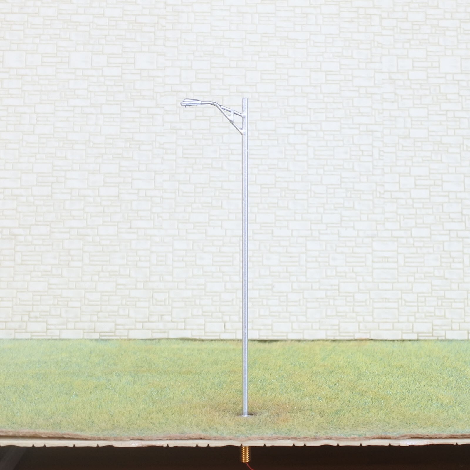 10 x HO scale street lights model railroad modern LED station lamp posts #SL002