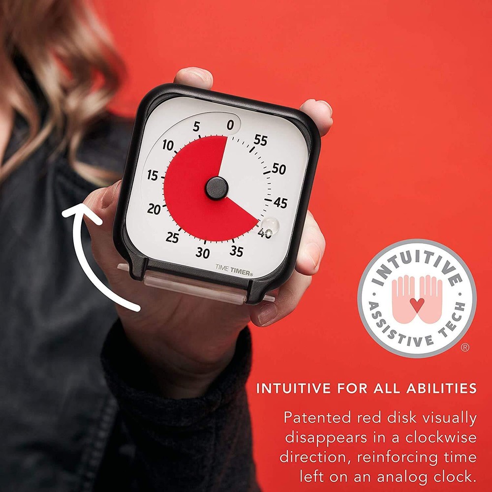 3 Inch Visual Timer for Kids 60 Minute Study Timer with Dry Erase Card