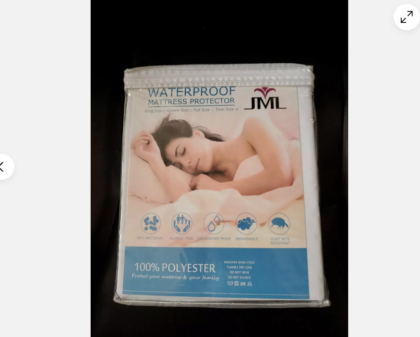 JML Waterproof Mattress Protector TWIN Size White