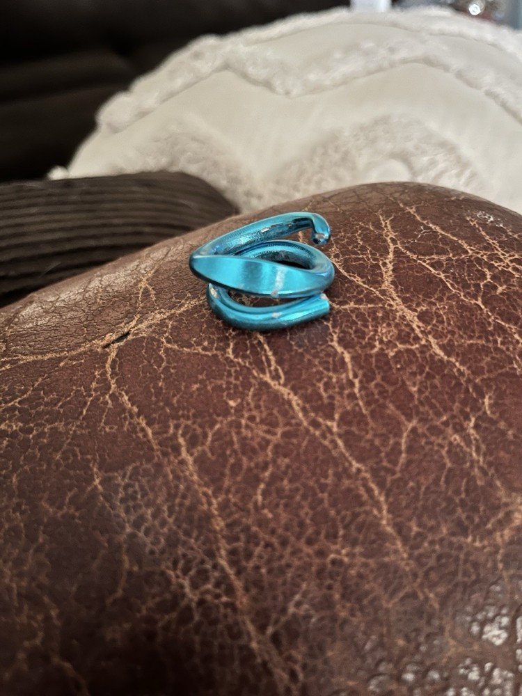 Knitting Needle Ring Blue