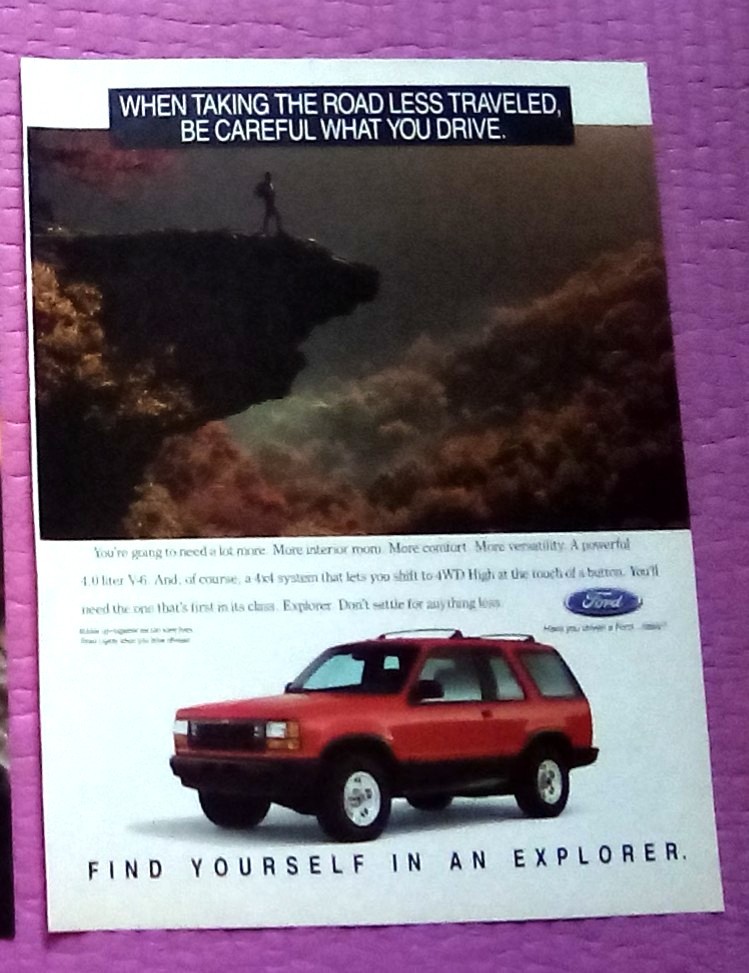 1992 Ford Explorer Print Ad