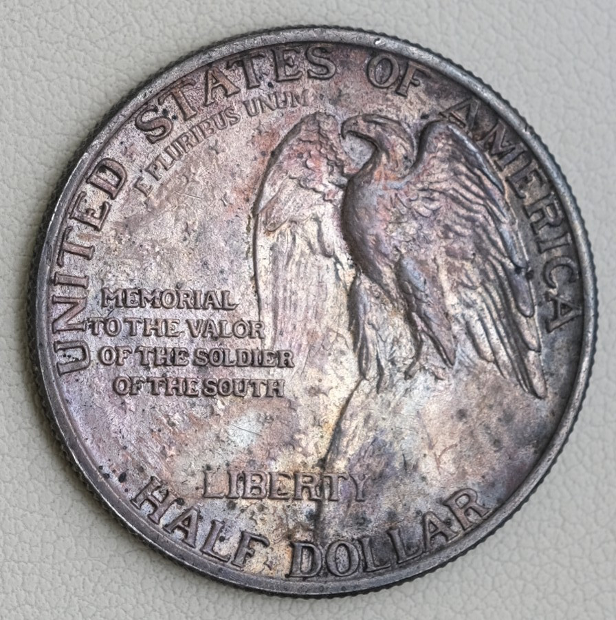 1925 50C Stone Mountain Commemorative Silver Half Dollar /D4