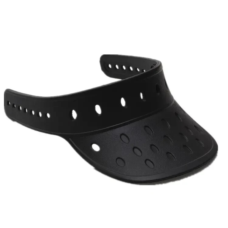 Visor Hat Fits Shoes Charms Floatable Adjustable Lightweight Durable Sun - Black