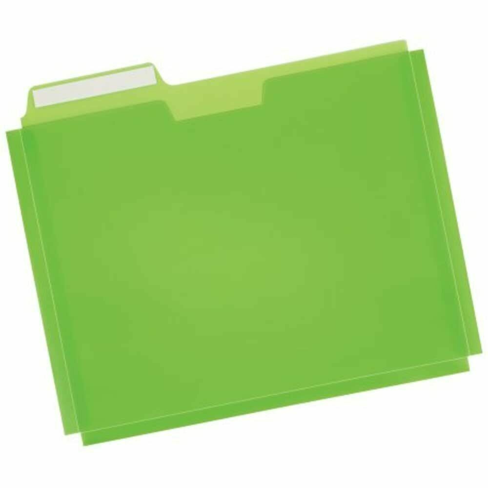 Globe-Weis Poly File Folder Pockets, Letter Size, Assorted Colors, 5 Per Pack