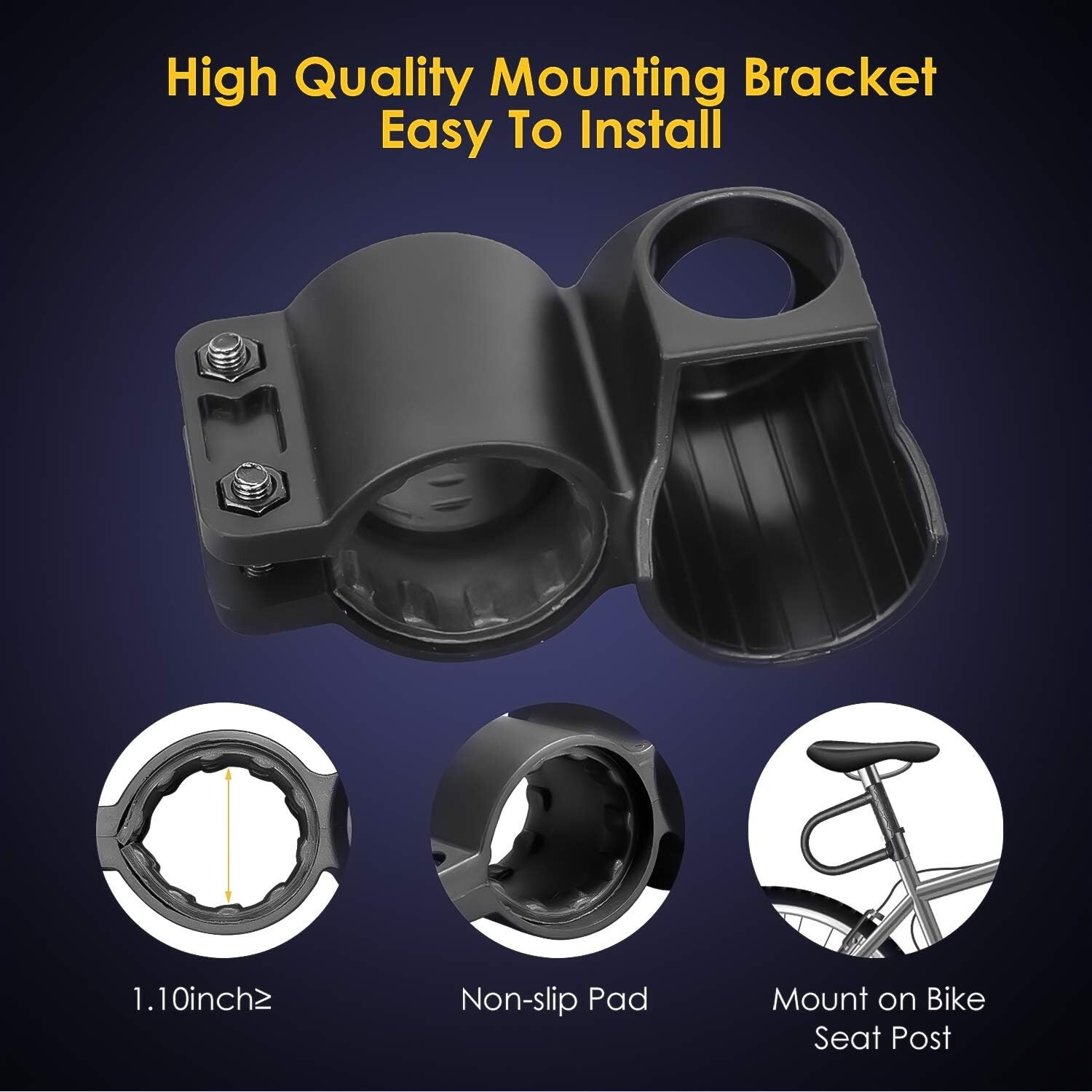 Bike U Lock,20mm Heavy Duty Combination Bicycle D Lock Shackle 4ft Length