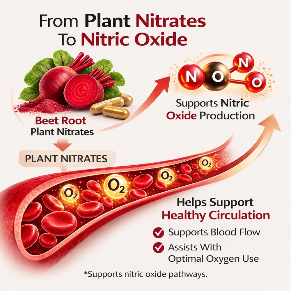 Lemeli Beetroot Capsules 1300mg, Lemeli Beet Root Extract Supplement 60Capsules