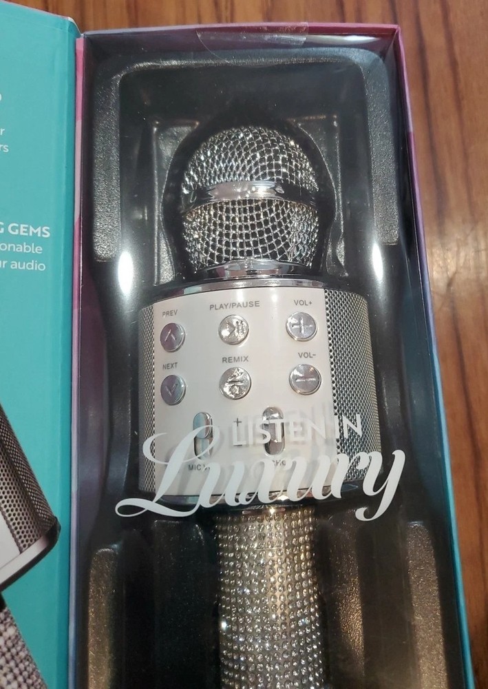 Bluetooth Glitter Karaoke Microphone-brand New