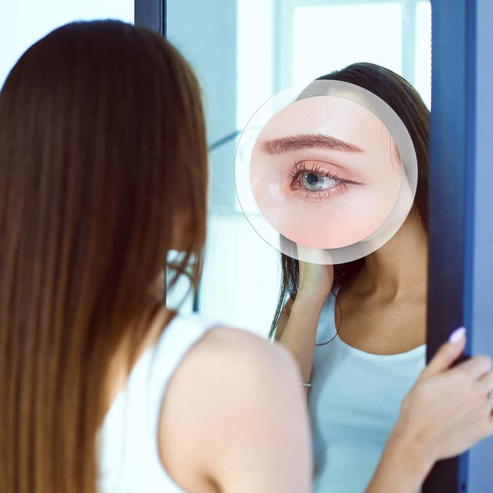 30X Magnifying Mirror Suction Cup for Easy Mounting, Use for Makeup Mirror