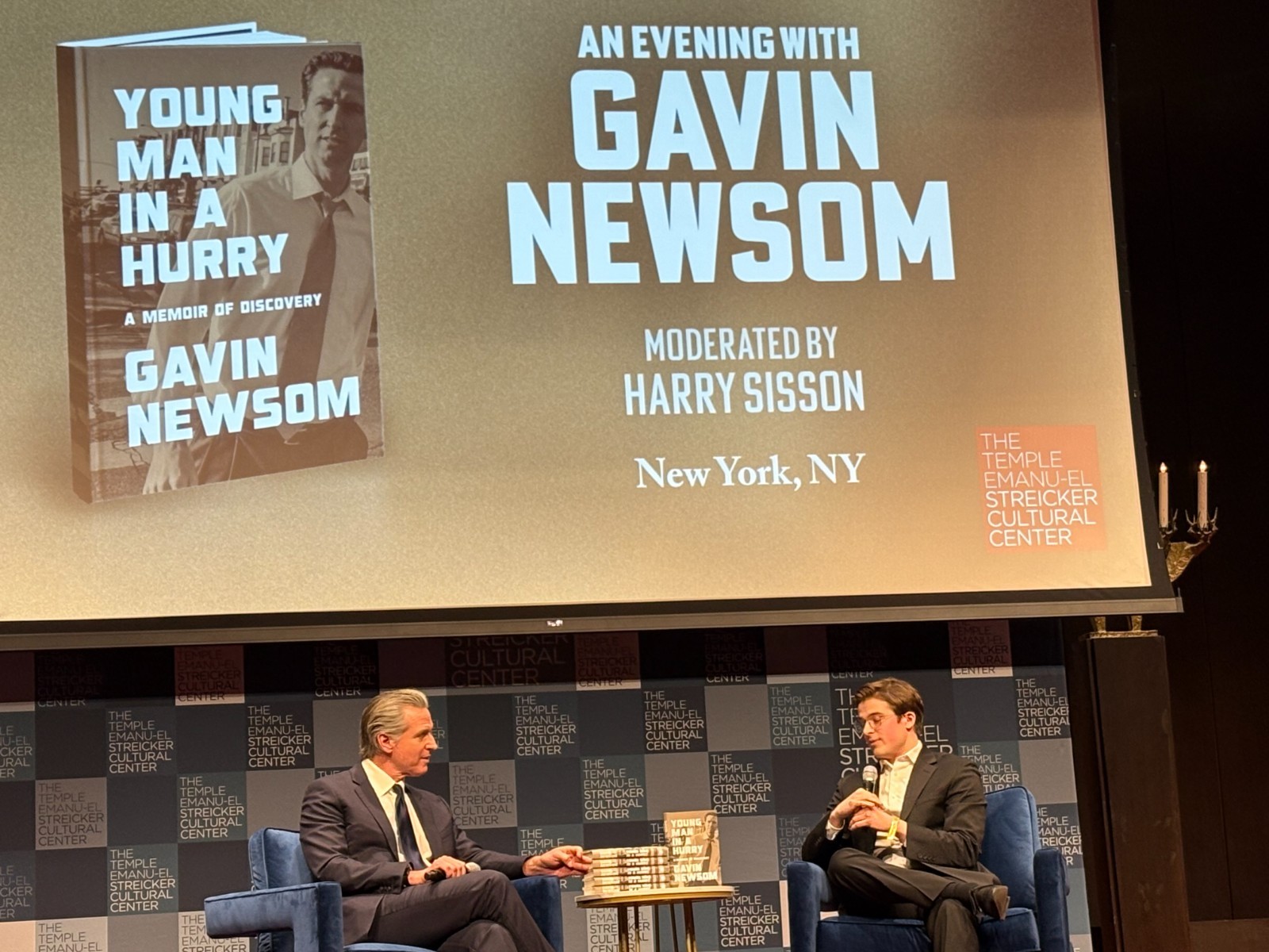 Gavin Newsom Signed book
