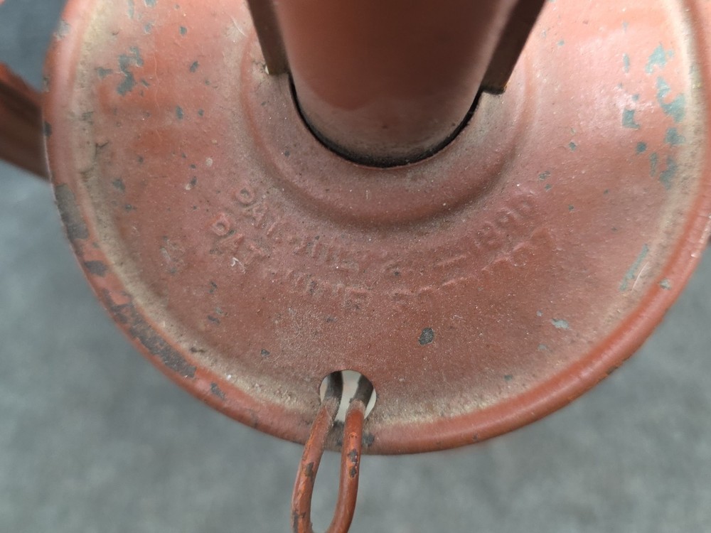 Antique Paull's Red Lantern No. 0 Clear Globe. UNTESTED.