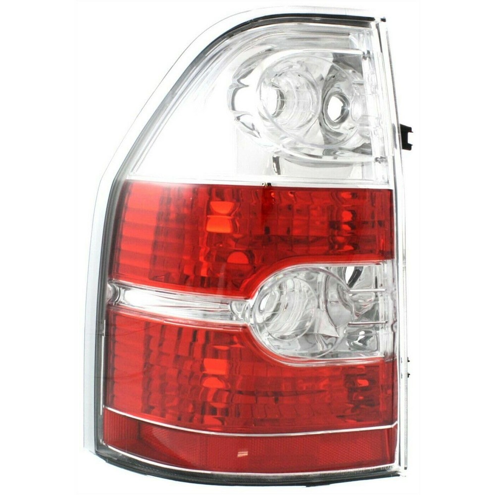 Tail Light Halogen Bulb Driver Side Clear Red Lens for MDX Base 04-06 Left