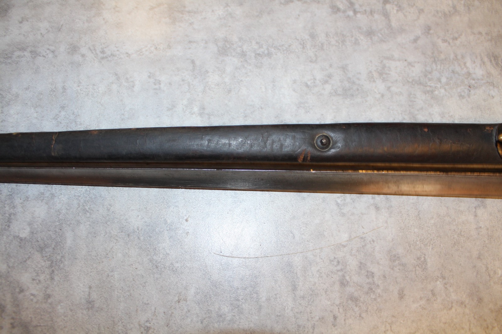 P1876 Martini-Henry Socket Bayonet Leather Scabbard British Pattern 1876