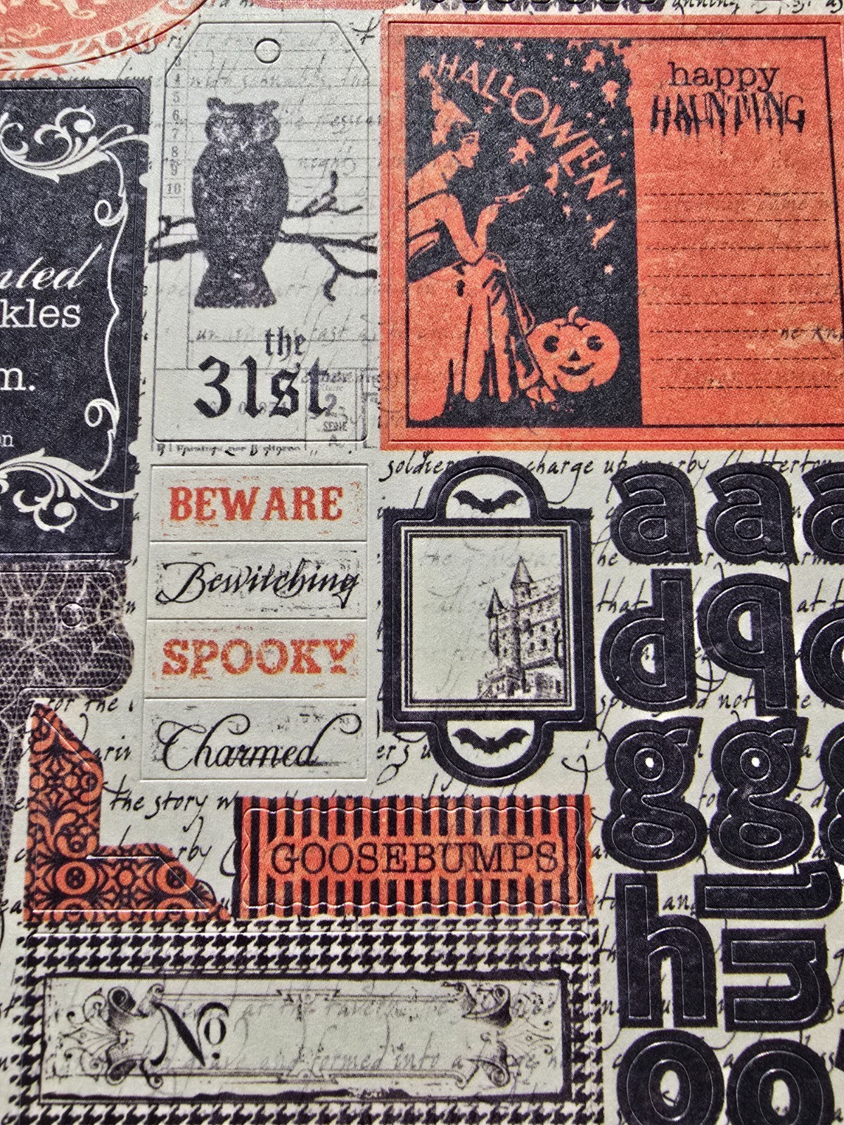 Authentique Glowing & Enchanted Halloween 2-sided cardstock stickers die cuts