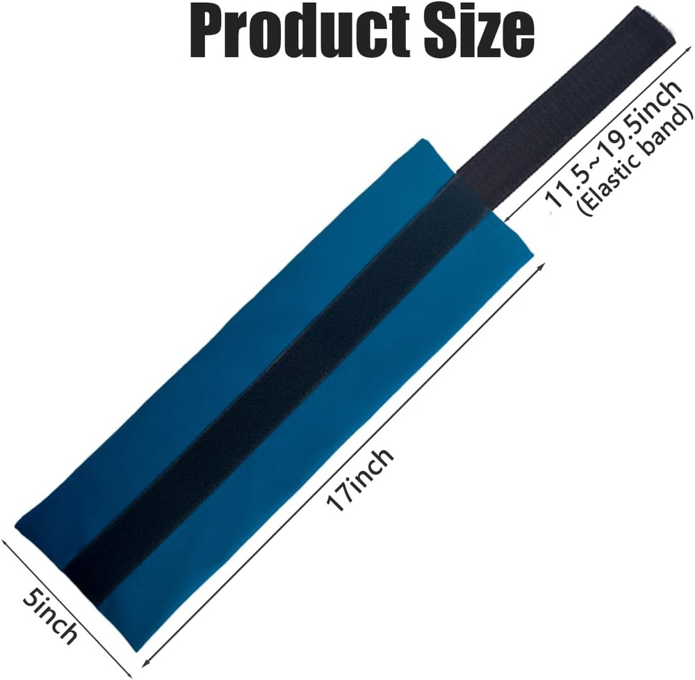 2PCS 5"X17" Ice Pack Sleeve - Reusable and Multi-Use Ice Pack Bag for Cold Compr