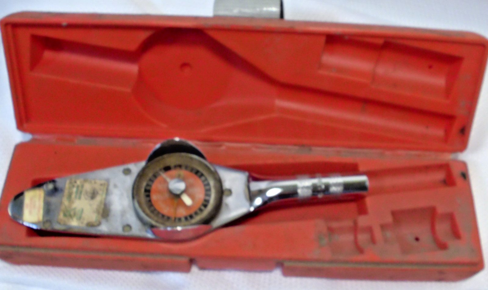 SNAP ON TOOLS 1/4" TORQOMETER DIAL TORQUE WRENCH TE1-FUA Inch POUNDS