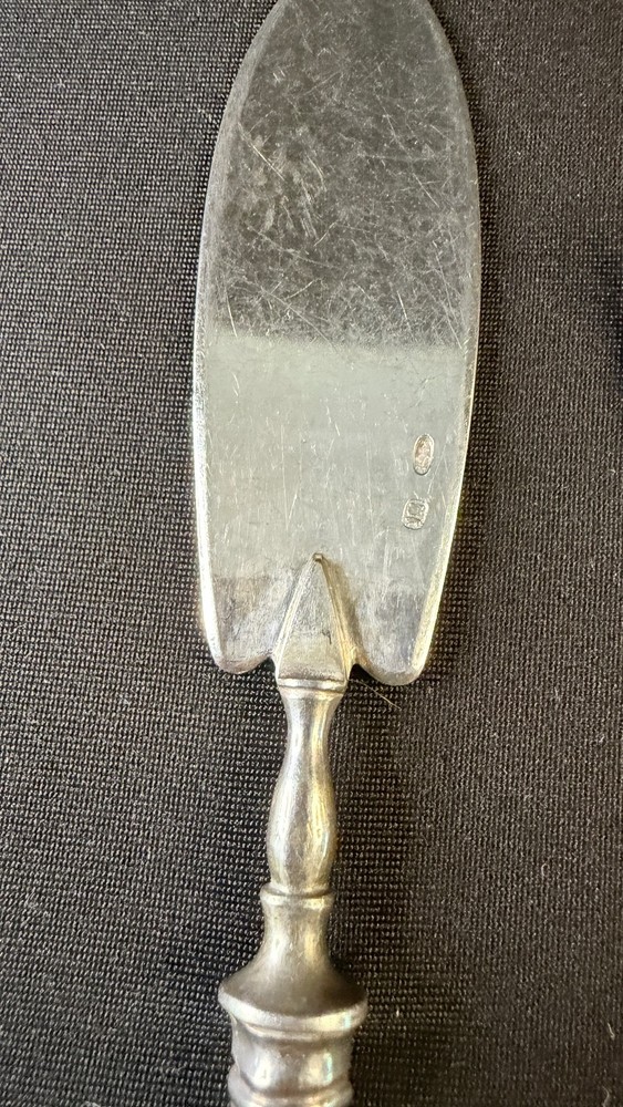 Antique Russian 84 Silver Pastry Server and Fork Set. Solid Silver 875 fine