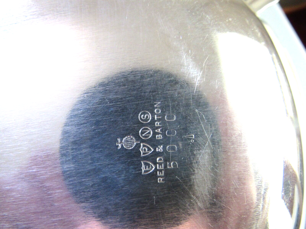 Two Reed & Barton 5000 silver serving dishes