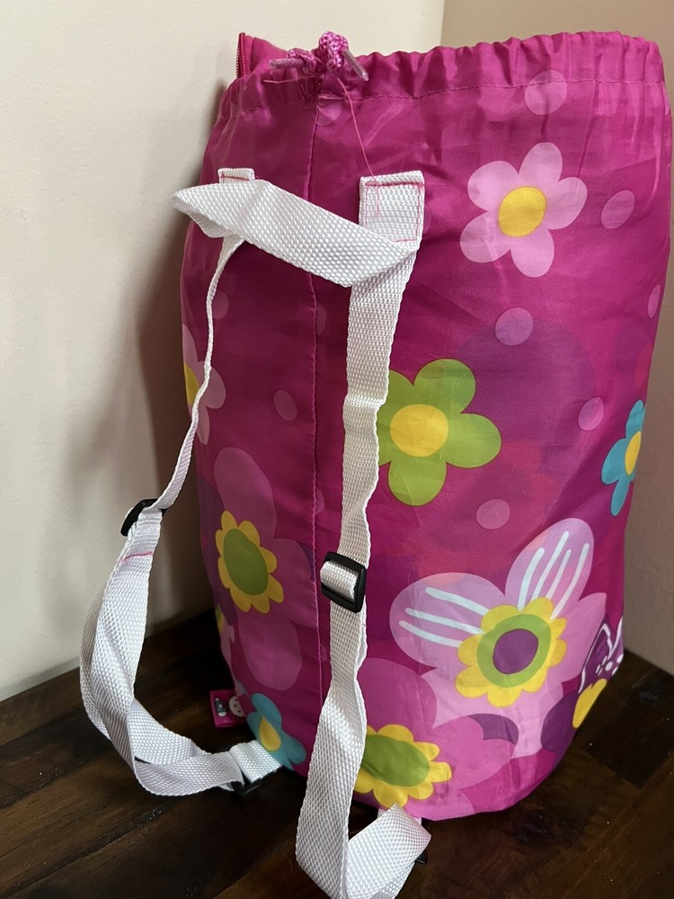 2015 Hello Kitty Sleeping Blanket Bag Backpack Carrying Case Good Zipper Clean