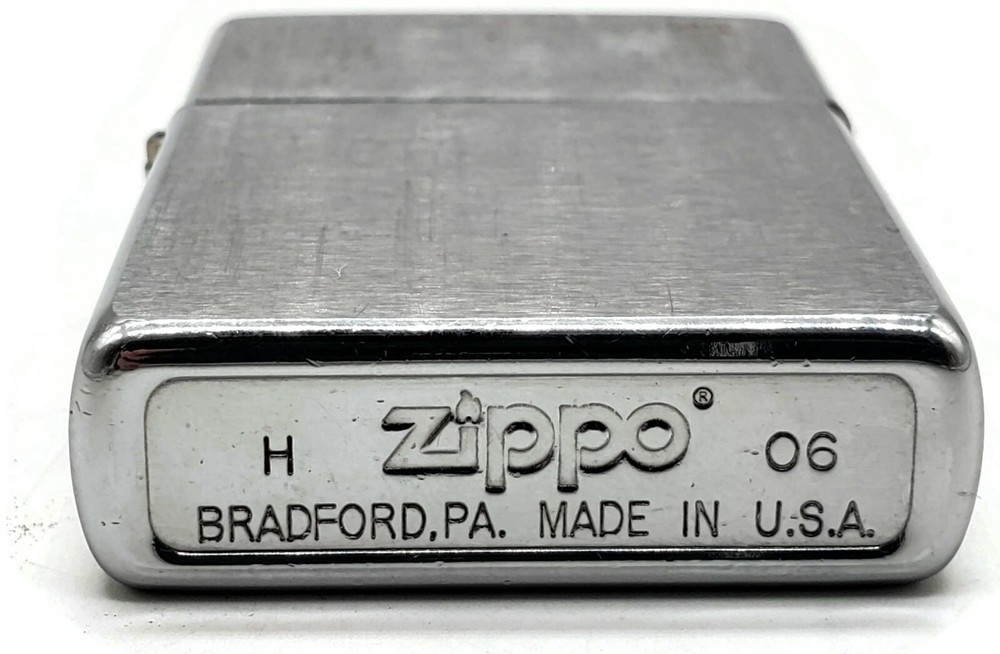 2006 Zippo Lighter Brushed Chrome Windproof