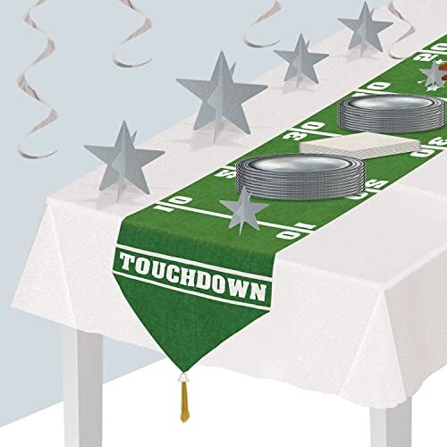 Printed Game Day Table Runners 3 Piece, 11" x 6', Multicolored