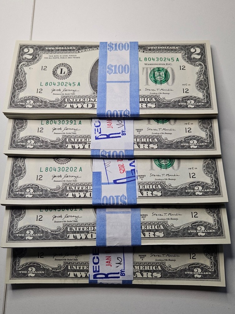 Uncirculated Two Dollar Bill $2 Note 2017 UNCIRCULATED!!!