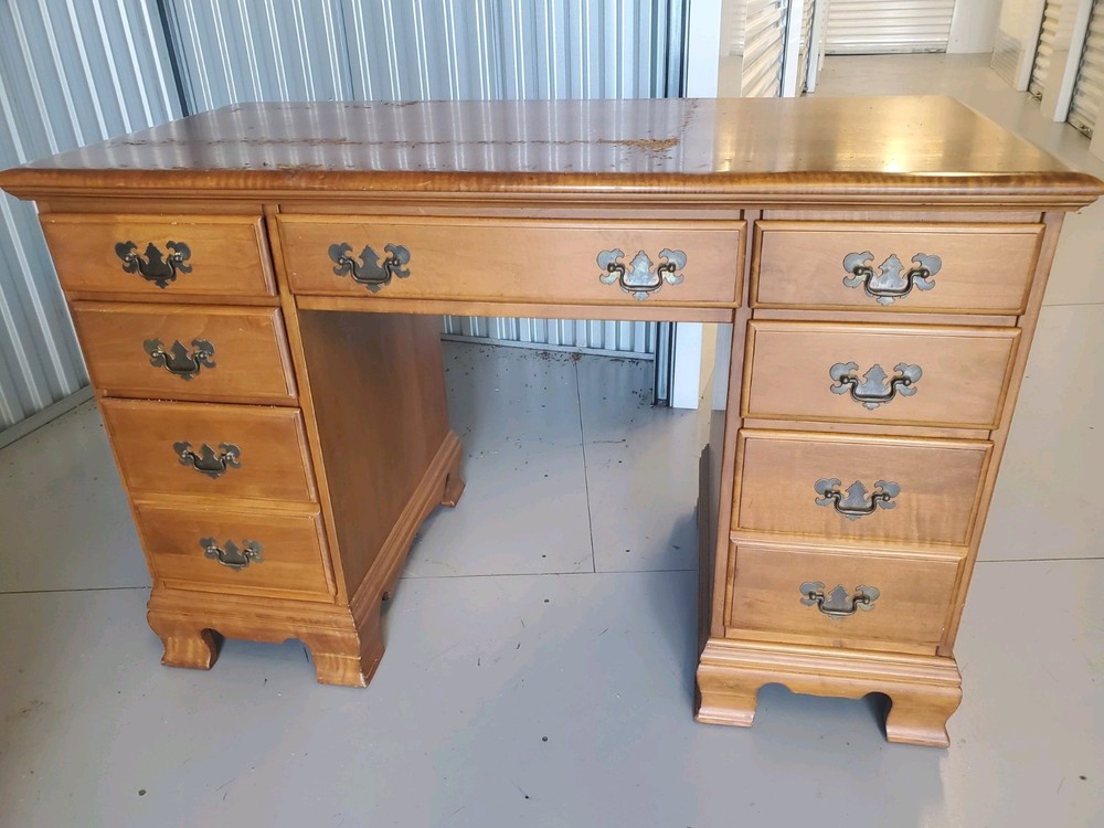 Solid Wood Vintage Folding Campaign Lap Desk.