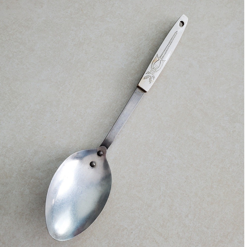 Regent Stainless Japan Serving Spoon Eagle Crest Engraving