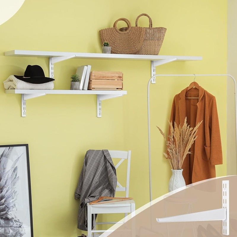 Adjustable Shelf Brackets 20 Pack Heavy Duty Closet Support Durable Organizer US