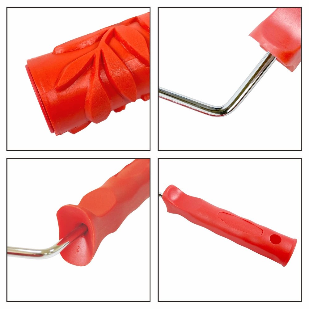 7'' Patterned Paint Roller for Wall Decoration Classic Brick Embossing Textur...