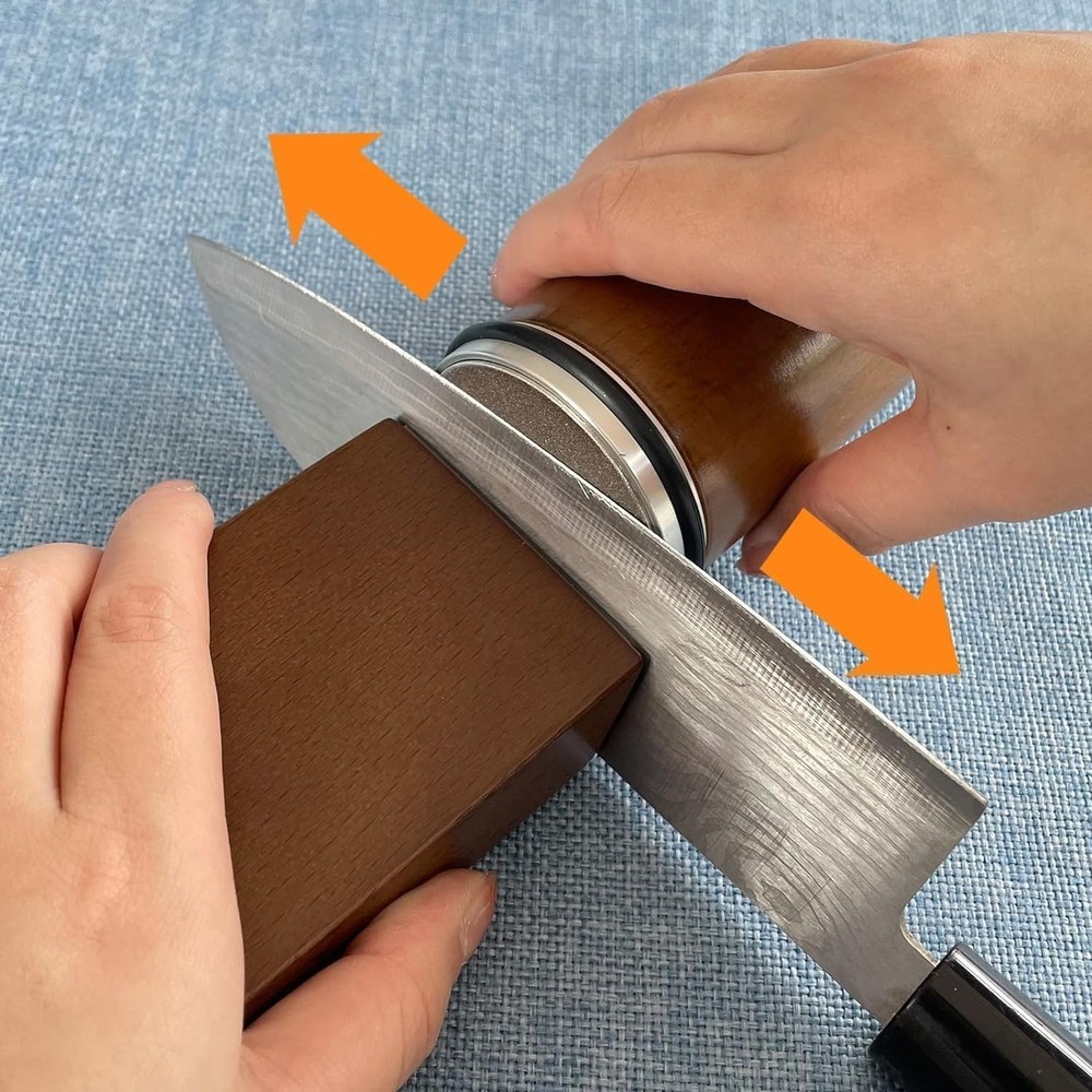 Rolling Knife Sharpener Kit, Rolling Knife Sharpener with 2 Diamond... Fast Ship